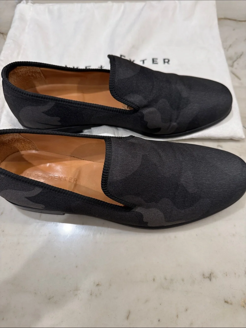 Duke + Dexter Men’s Black Slip-On Loafers